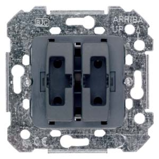IRIS MEGA OFF switch 2way with support ring 10A 250V AC Claws