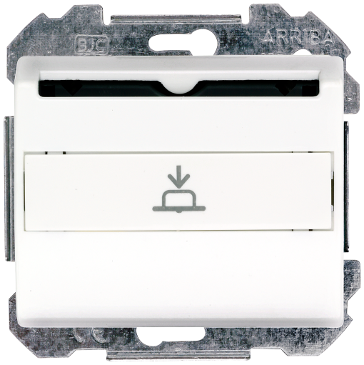 IRIS HotelCard switch 1 2way 1 microswitch Complete unit with Cover plate P