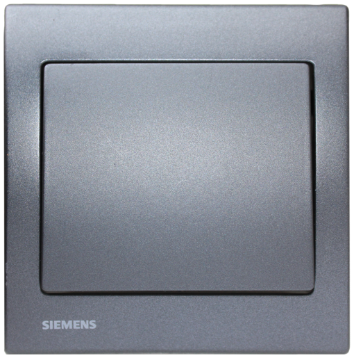 IRIS Rocker switch with transparent window with symbol bell slate gray