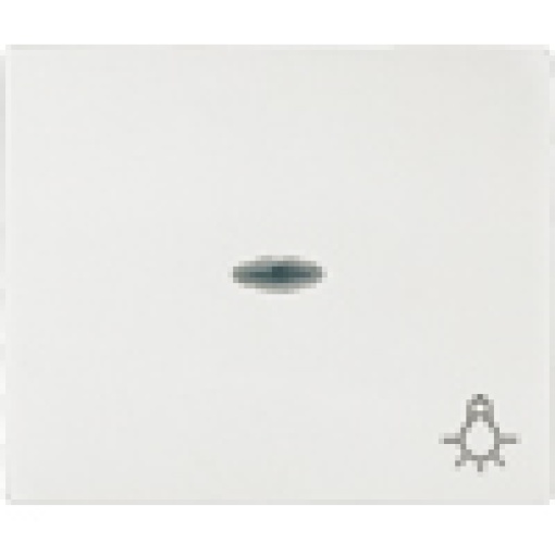 IRIS Rocker switch with transparent window with symbol light polar white