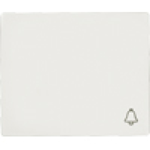 IRIS Rocker switch with symbol bell polar white