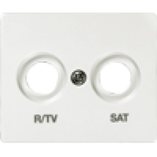 IRIS Cover plate for R TV SAT socket 2hole polar white