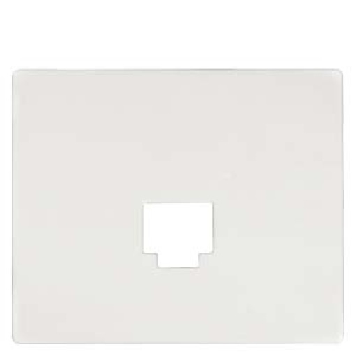 IRIS Cover plate for Adapter 1fold RJ45 RJ11 polar white