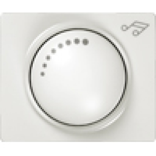 IRIS Cover plate for Loudspeaker socket with potentiometer polar white