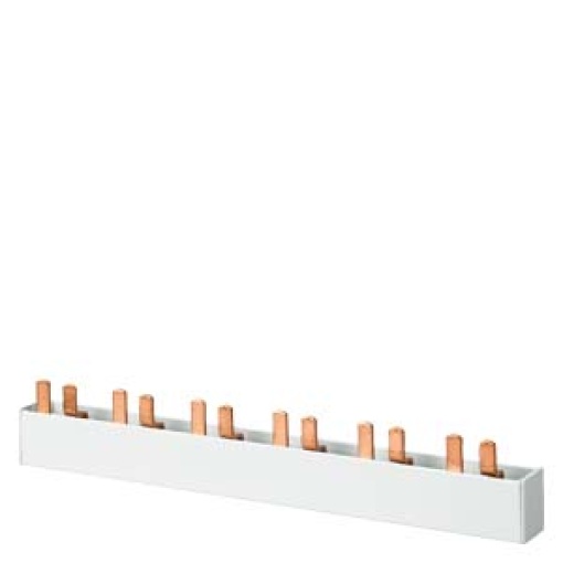 Pin busbar 2phase 1016 mm long with touch protection 25 mm2 without end caps
