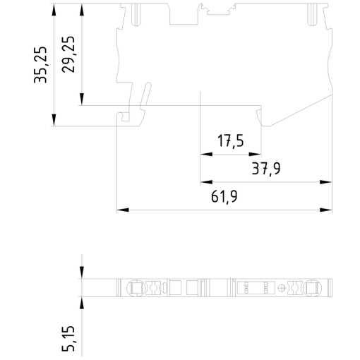 IPO terminals isolating terminal