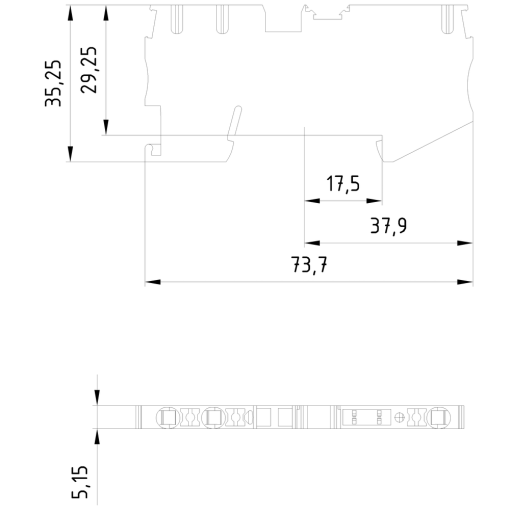 IPO terminals isolating terminal