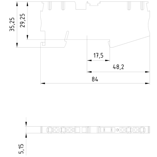 IPO terminals isolating terminal