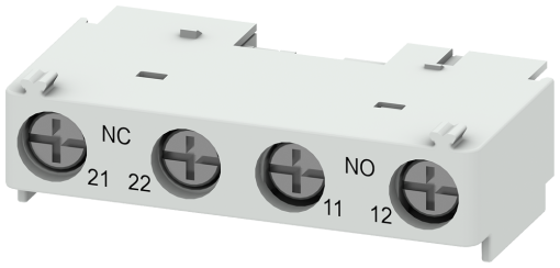 Auxiliary switch for compact fuse holders AC 12 5 A250 V 1NC1NO