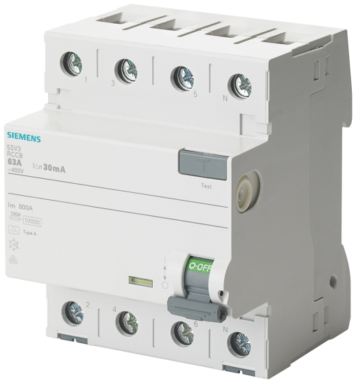 RCCB 4pole type A selective In 63A 1000mA Un AC 400 V