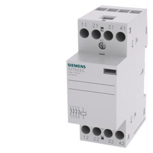 Insta contactor with 4 NC contacts contact for 230 V AC 400 V 25 A control 