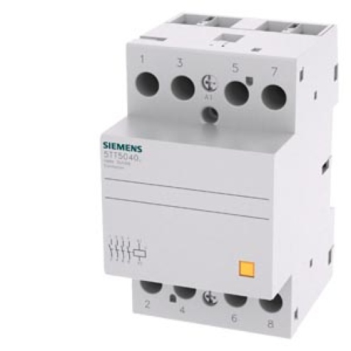 Insta contactor with 4 NO contacts contact for 230 V AC 400 V 40 A control 
