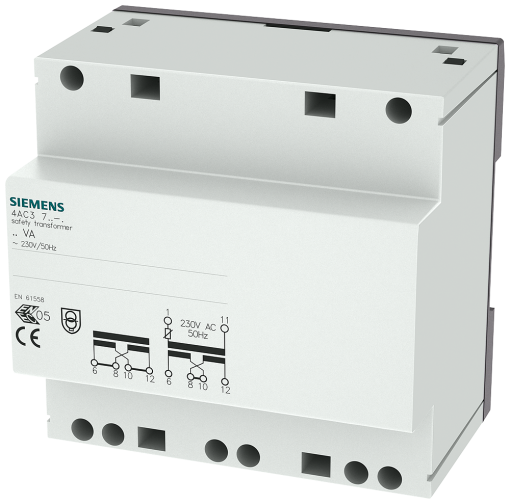 Safety transformer 40 VA primary 230 V AC 50 Hz secondary 2x12 V24 V AC