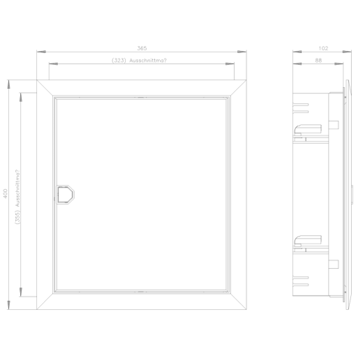 SIMBOX XL hollow wall 1tier 1x 12 MW 14 MW protection class 2