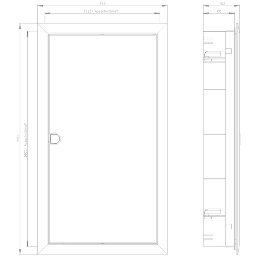 SIMBOX XL hollow wall 3tier 3x 12 MW 14 MW protection class 2