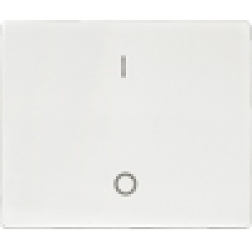 IRIS Rocker switch with symbols IO for OFF switch 2pole 3pole polar white