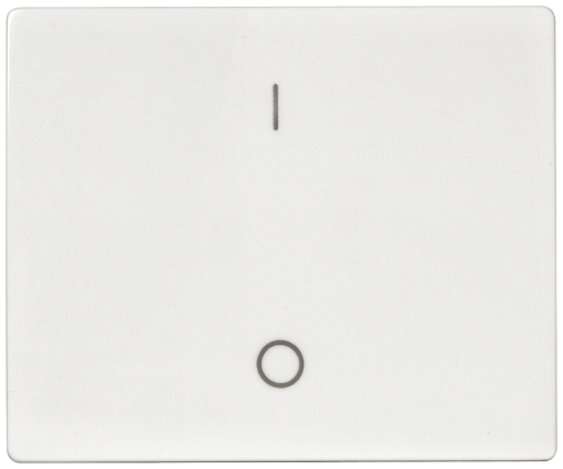 IRIS Rocker switch with symbols IO for OFF switch 2pole 3pole polar white
