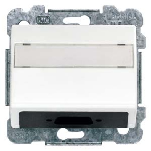 IRIS Cover plate with label for support plates Modular jack connector polar w