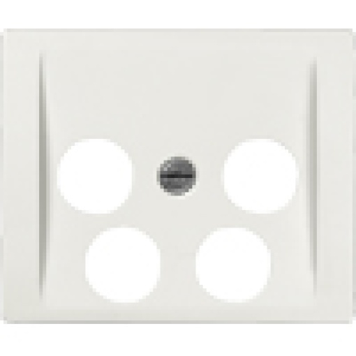 IRIS Antenna cover plate for RFTV2xSAT connection sockets polar white asymm