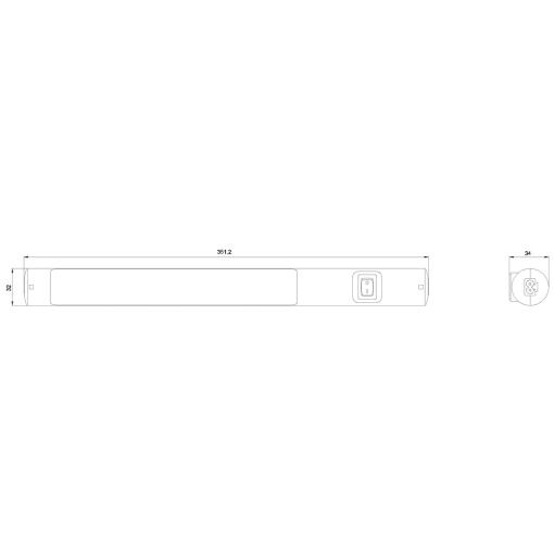 LED light 025 magnetic fixing 2448 V DC