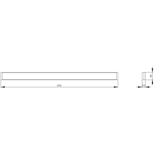 SIVACON trim strip W 900 mm Petrol