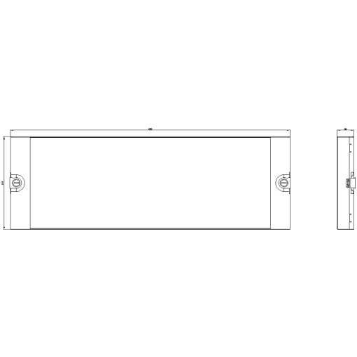 ALPHA NF section cover Depth 35 mm H200 W600 mm