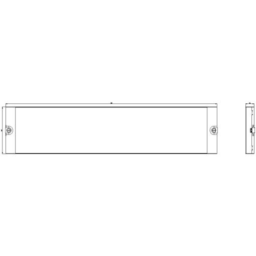 ALPHA NF section cover Depth 35 mm H200 W900 mm