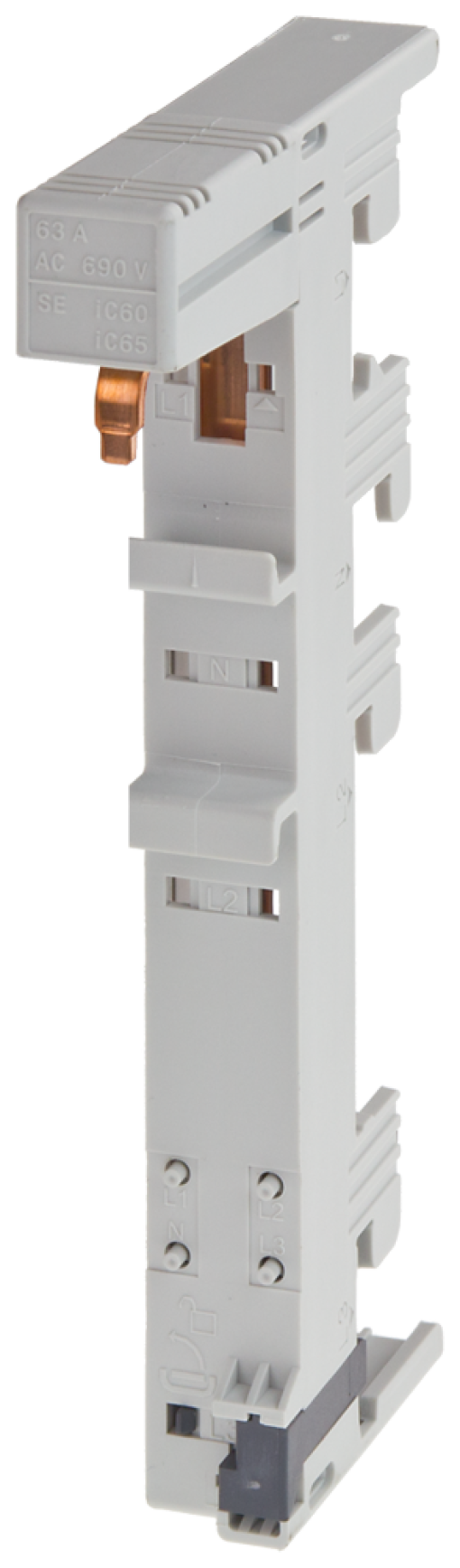 Adapter MCB 63 A 1pole 18x 160 mm