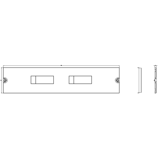 ALPHA assembly kit 2x 3KF2 up to 160 A H200 mm W900 mm for units with dir