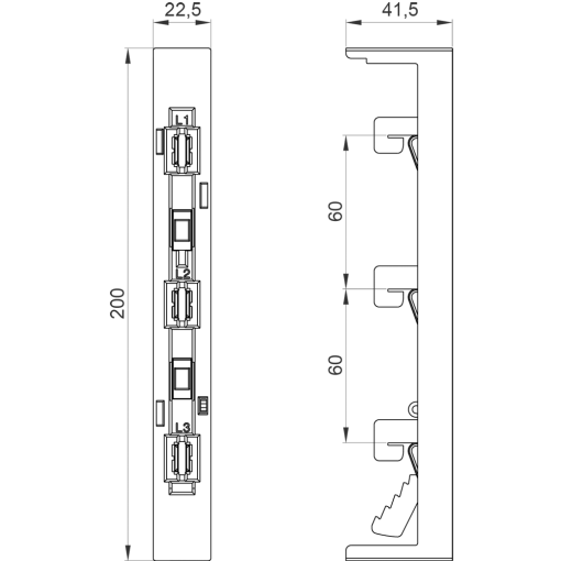 Adapter standard for 3RM1 fuse module