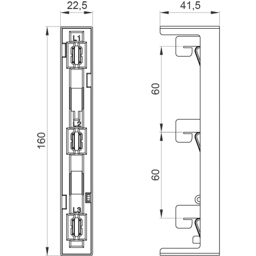 Adapter compact for 3RM1 fuse module