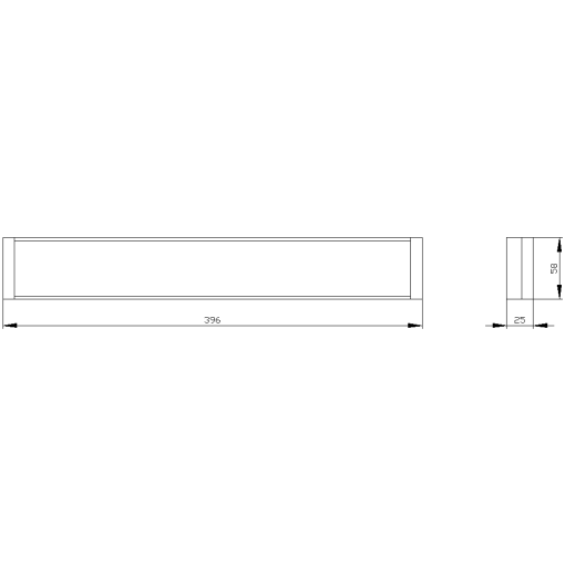 SIVACON trim strip W 400 mm petrol