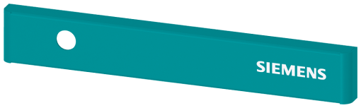SIVACON trim strip W 400 mm above the door with Siemens logo