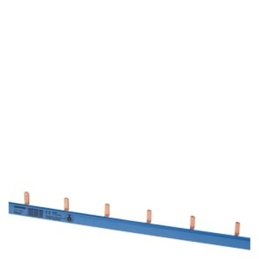 Pin busbar 1PH 10 mm2 54 MW blue pin busbar 1phase straight 10 mm2 54 MW