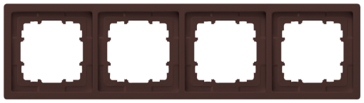 DELTA style chocolate frame quadruple