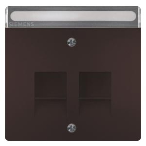 DELTA style cover plate for modular jack support plate with labeling field c