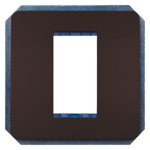 DELTA style module carrier single incl intermediate frame chocolate