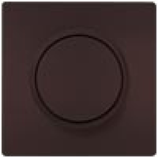 DELTA style cover plate for dimmer with rotary knob, chocolate