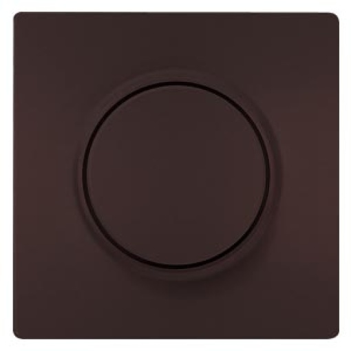 DELTA style cover plate for dimmer with rotary knob chocolate