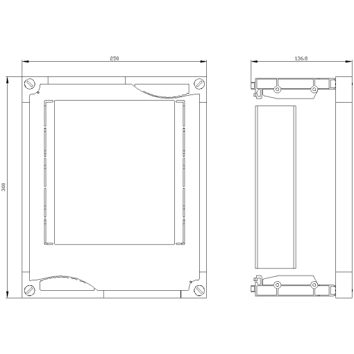 ALPHA assembly kit for busmounting fuse base for 60 mm busbar system 8US