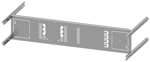 SIVACON S4 mounting panel 3VA10 100A 3pole fixedmounted plugin socke