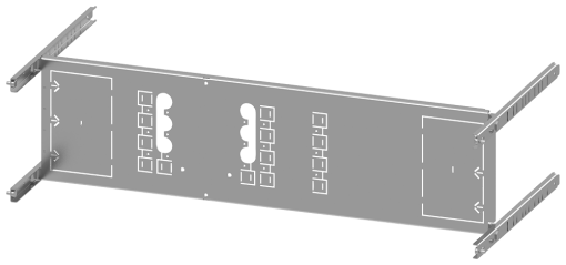SIVACON S4 3VA12 mounting panel 250 A 3pole fixedmounted plugin socket