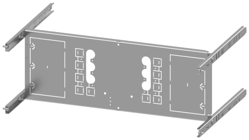 SIVACON S4 mounting panel 3VA20 100A 3pole fixedmounted plugin socket