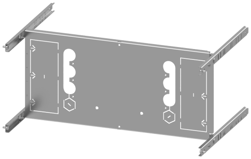 SIVACON S4 mounting panel 3VA23 400 A 4pole plugin socket withdrawable
