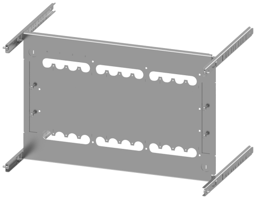 SIVACON S4 3VA12 mounting panel 250 A 3pole plugin socket 8US setup