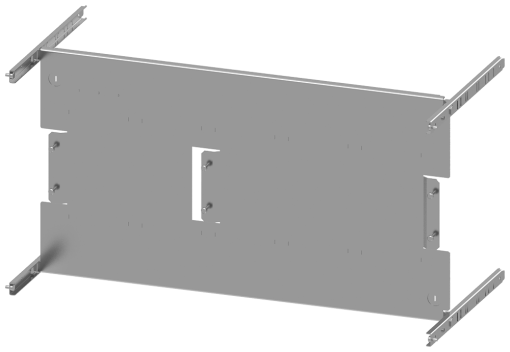SIVACON S4 mounting panel 3VA20 100A 3pole 8US setup H400 mm W 800 mm