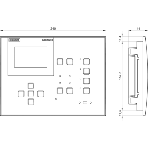 SENTRON 3KC ATC6500 LCD180x240 mm transfer control device for control