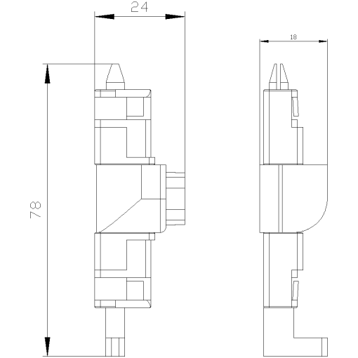 Door hinge new version 2 units