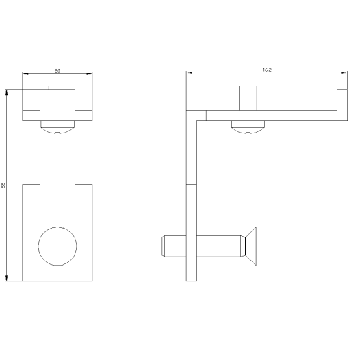 Universal bracket pack of 20 units for ALPHA floormounted distribution boa
