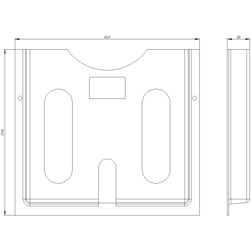 Circuit diagram pocket depth 30 mm pack of 25 plastic
